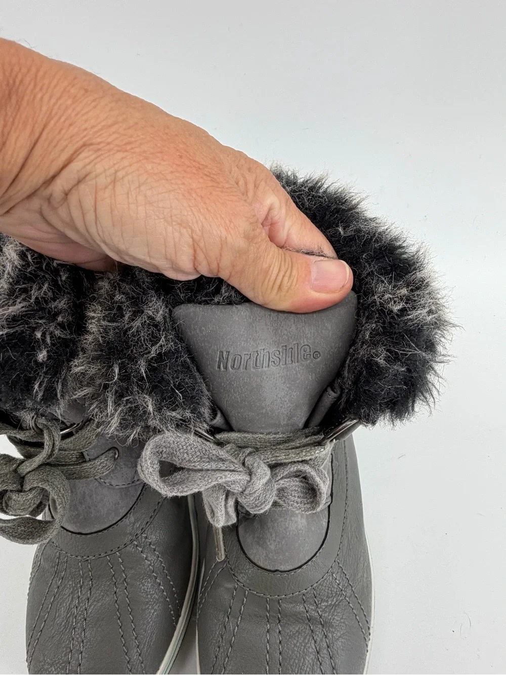 Girl’s Faux-Fur Winter Boots - Gray
